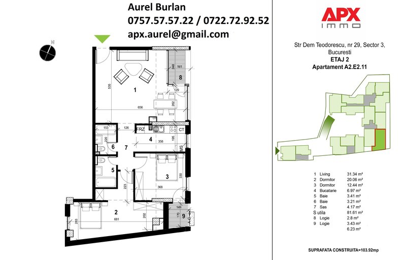 Decebal, imobil nou 2026, S+P+4 Et., parcare, centrala termica.