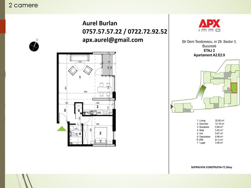 Decebal, imobil nou 2026, S+P+4 Et., parcare, centrala termica.