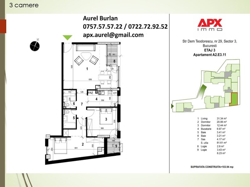 Decebal, imobil nou 2026, S+P+4 Et., parcare, centrala termica.