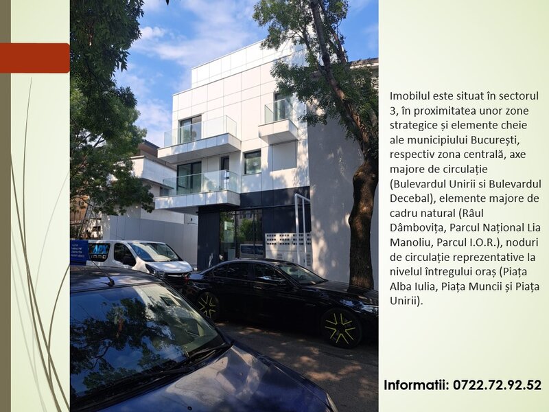 Decebal, Unirii, imobil Premium, prima inchiriere, centrala termica, curte.