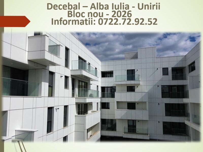 Decebal, Unirii, imobil Premium, prima inchiriere, centrala termica, curte.