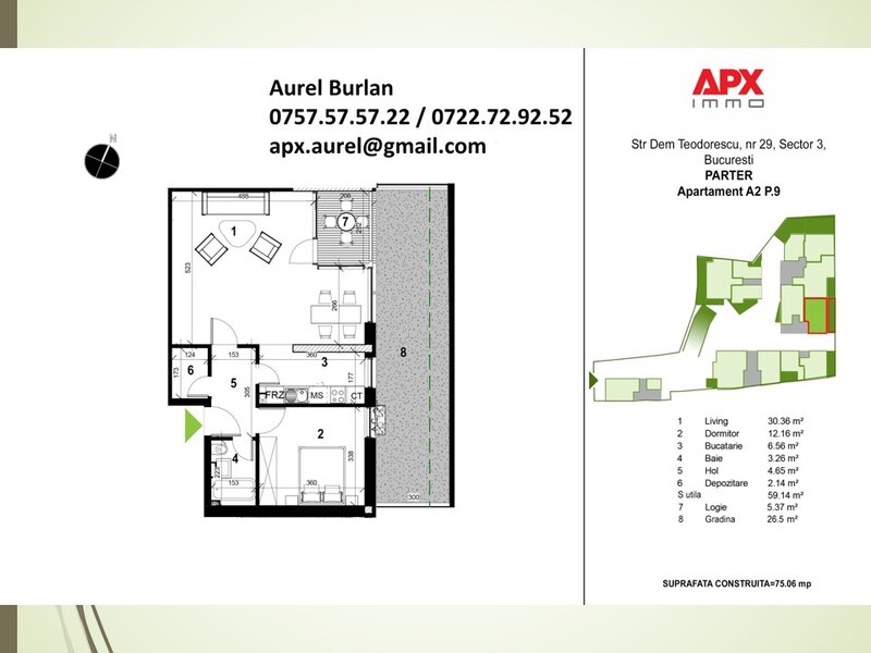 Decebal, Piata Alba Iulia, imobil 2026 de 4 etaje, lift, ct, parcare, acte